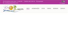 Tablet Screenshot of gurgueiaparkhotel.com.br